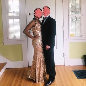 Gold Prom Dress